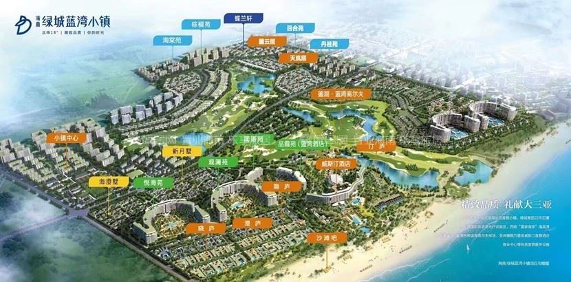 绿城蓝湾小镇鸟瞰图