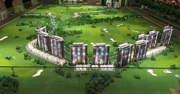 观澜湖观悦沙盘实景图