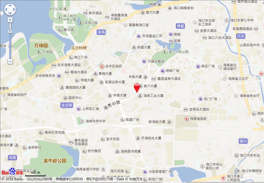海南海口融创精彩天地交通图