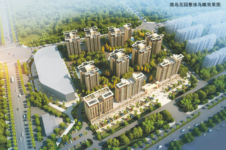 港岛花园鸟瞰图