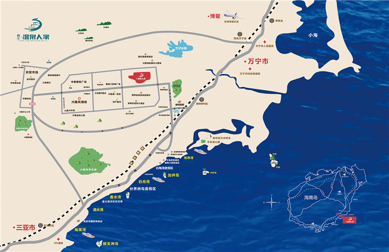 香江温泉人家区位图